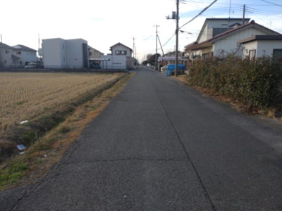 【前面道路含む現地写真】 | 太田市西新町　売土地　6号地 | 造成工事前です。