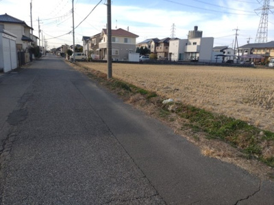 【前面道路含む現地写真】 | 太田市西新町　売土地　6号地 | 造成工事前です。