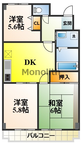 パークアベニュー中井の間取り