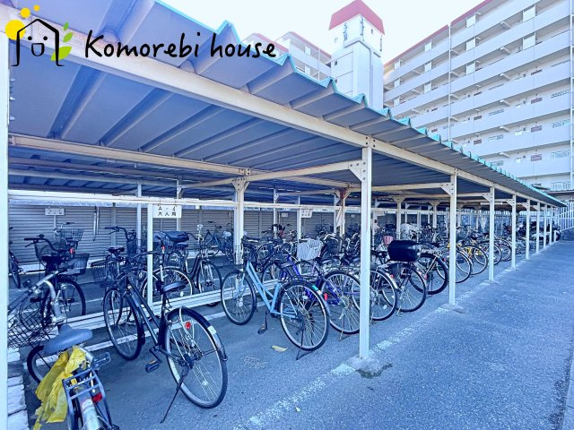 蓮田ビューパレー　A棟の駐輪場|駐輪場です