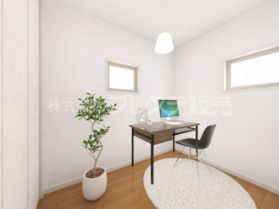 【洋室】 | 奈良市西大寺新池町の新築一戸建 全３区画 | ２号地１階洋室完成イメージ