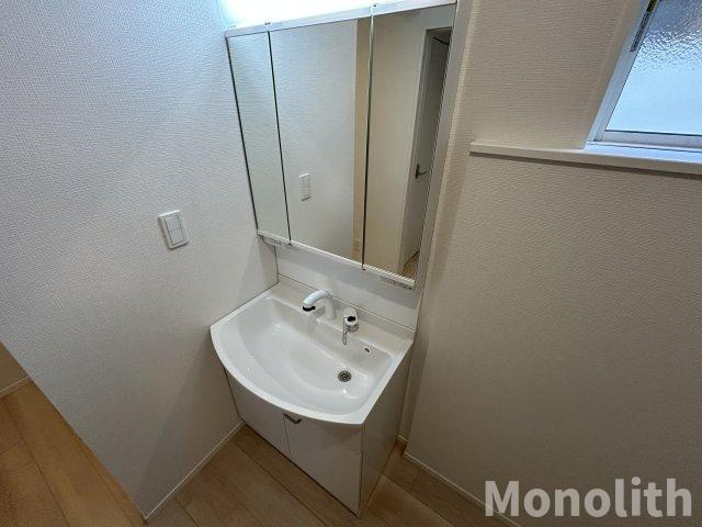 貝塚市澤戸建賃貸の独立洗面台