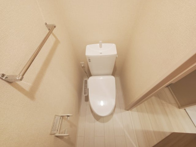 【トイレ】 | グランチェスタ浦和美園 | 落ち着いた色調のトイレです