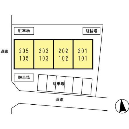 セントラルコート関田の区画図