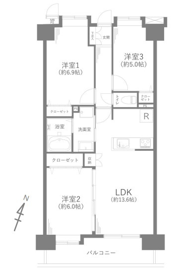 ライオンズガーデン狭山祇園の間取り