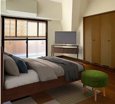 【寝室】 | シャルム六ツ門