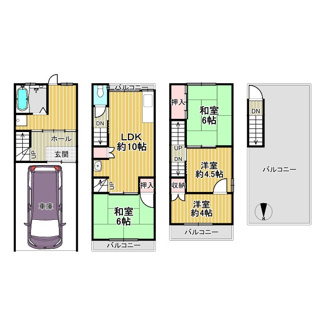 【間取り】 | 友井２丁目　中古戸建