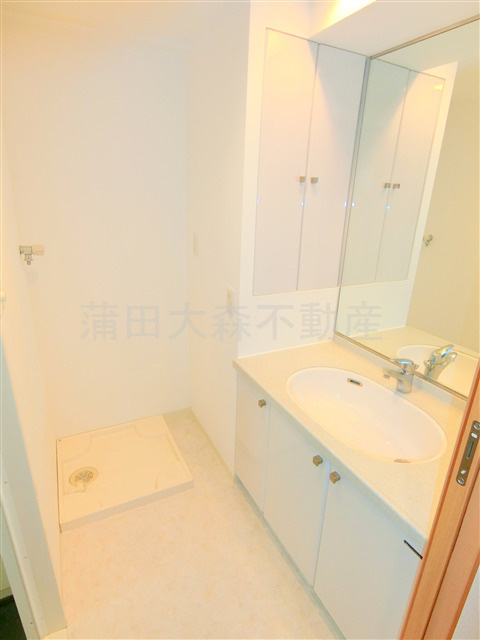 プロスペクト大森海岸の洗面所|洗面脱衣所　独立洗面台　洗濯機置き場