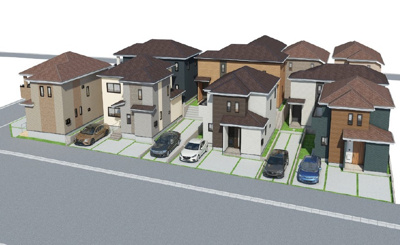 【外観パース】 | うるま市江洲（全10棟） | 外観パースです