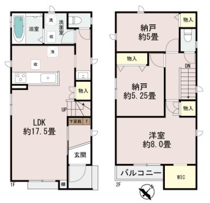 うるま市江洲（全10棟）FGHI号棟の間取り|F号棟　3490万円