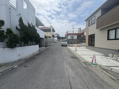 【前面道路含む現地写真】 | うるま市江洲（全10棟） | ※南東側公道6m♪