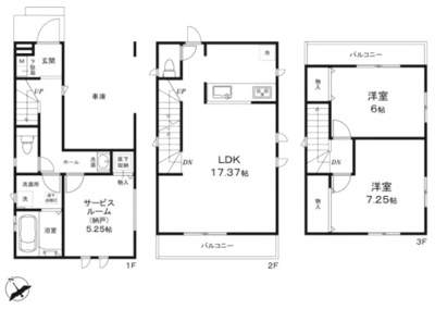 【区画図】 | 藤沢市本町3丁目 新築戸建 全3棟
