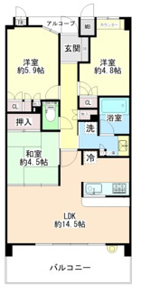 【間取り】 | ■新規専任物件■茨木市園田町■カサーレ茨木園田町