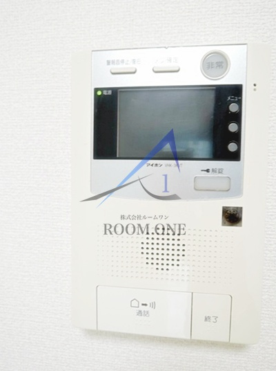 プレール・ドゥーク東京EASTⅤのセキュリティ|モニター付きインターホンです。
