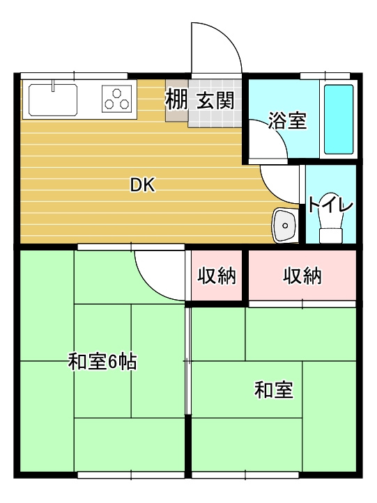 上野アパートの間取り