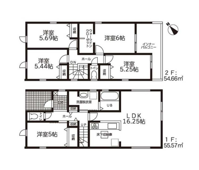 【間取り】 | 大府市横根町羽根山第3　1号棟