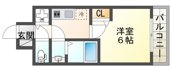 エスリードレジデンスグラン神戸三宮シティの間取り