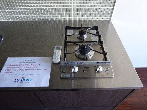 レジデンシャルステート白金のキッチン|ガスコンロ　※2019年2月撮影