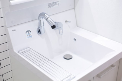 【洗面所】 | Calm戸畑 | 使いやすい洗面台です。