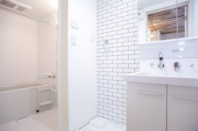 【洗面所】 | Calm戸畑 | 気持ちよく過ごせる水回り空間です。