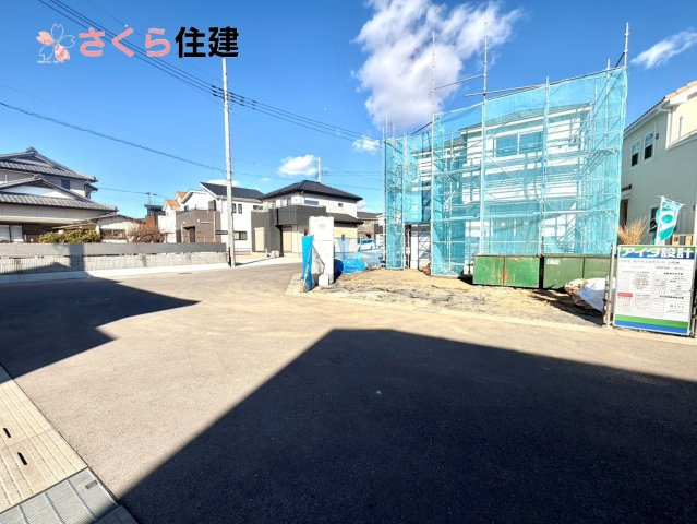 いろどりアイタウン栃木市大宮町　１０号棟の外観|１０号棟　只今建設中！スーパーまで1キロ圏内と生活に便利！東武宇都宮線『野州平川』駅まで徒歩８分