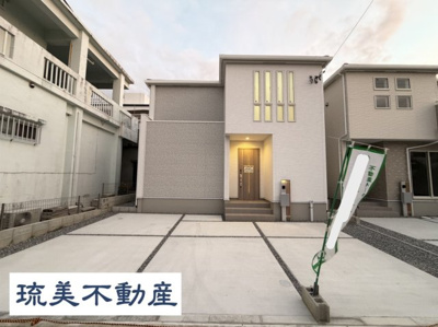 【外観】 | 南城市知念海野（全2棟）ラスト2号棟 | 2号棟　並列駐車2台可♪