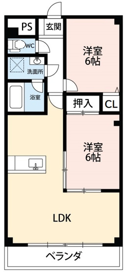 【間取り】 | ケイズマンション大門（K'S大門）