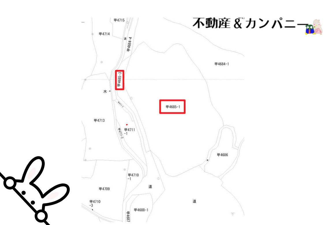 東温市河之内の棚田(803坪)の土地図