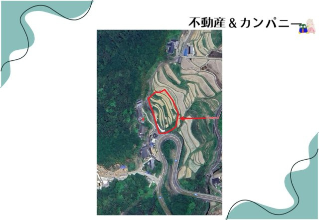東温市河之内の棚田(803坪)の地図