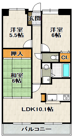 コスモカウンティⅡの間取り