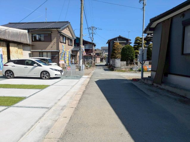 大川市大字津の新築一戸建の前面道路含む現地写真|前面道路含む現地写真です