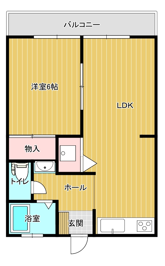 グレースコーポ湯の坂の間取り