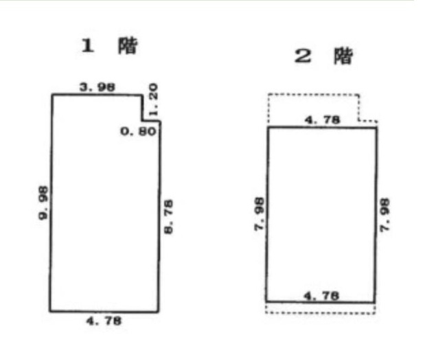 中京区絹屋町貸店舗の間取り