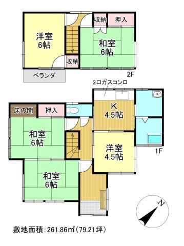 三郷市　戸ケ崎　中古戸建の区画図|区画図です