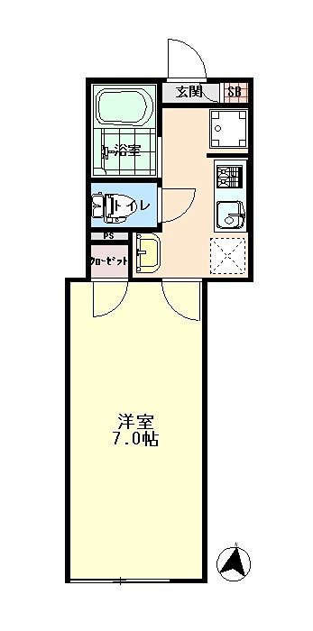 The Malie久米川の間取り