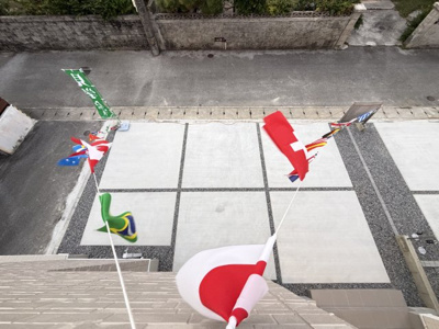 【駐車場】 | 南城市知念海野（全2棟）1号棟 | 1号棟　並列駐車2台可♪