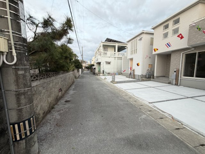 【前面道路含む現地写真】 | 南城市知念海野（全2棟）1号棟 | ※北側公道4.5m♪
