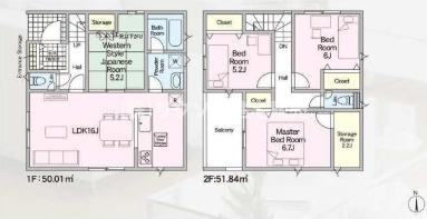 国松町　3号棟　新築一戸建ての間取り|間取り図はいかがですか？ご希望を叶える間取りですか？リビングの広さは？水回りの位置は？カウンターキッチン？など色々な情報が集約されています。弊社では資金計画・住宅ローンなどのご相談も承っております。