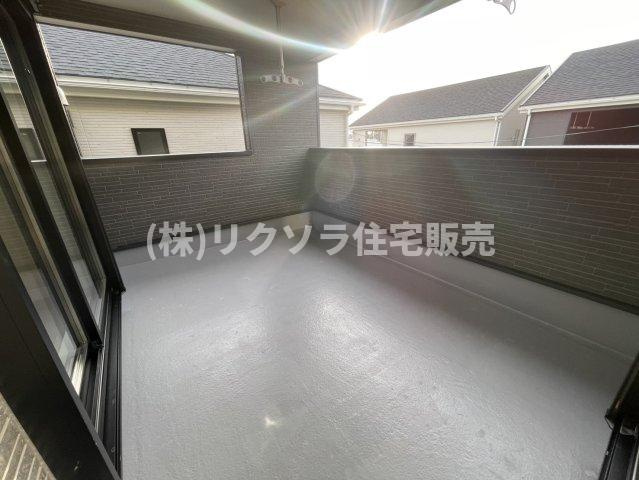 国松町　4号棟　新築一戸建てのバルコニー|■物件内覧・資金計画相談・住宅ローン相談、リフォーム相談、お問合せ受付中■
※当日・翌日のご内覧、ご相談はお電話でのお問合せがスムーズです！