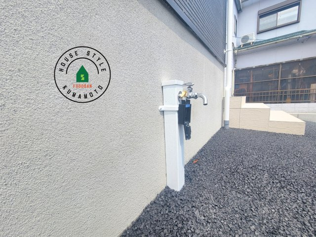 熊本市北区植木町岩野第1-2棟(2号棟)の外観：施工例|将来的にウッドデッキなど施工して、素敵なバルコニースペースを活用できます。