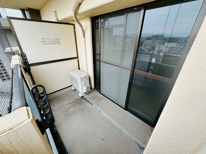 熊本市中央区大江１丁目の賃貸マンションのバルコニー