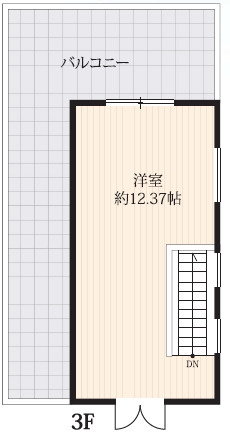 下馬３丁目貸ハウススタジオ　一棟貸し(バルコニー付き)の間取り