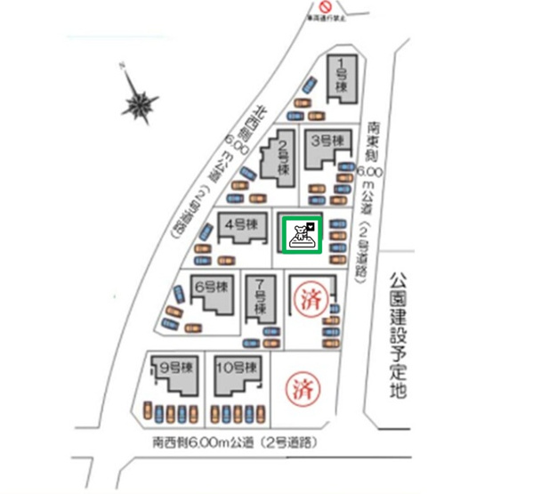 【区画図】 | 前橋市富士見町時沢　新築住宅　 | 全11棟の大型分譲地！
さまざまな間取り・外観をご覧いただけます♪