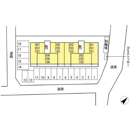 ヴィクトワールの区画図