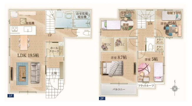 【間取り】 | 板橋区赤塚７丁目　新築戸建て | 4LDK・土地面積94.89ｍ2・建物面積98.22ｍ2