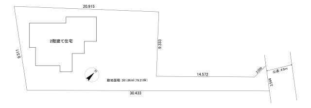 三郷市　戸ケ崎　売地のその他|土地図です