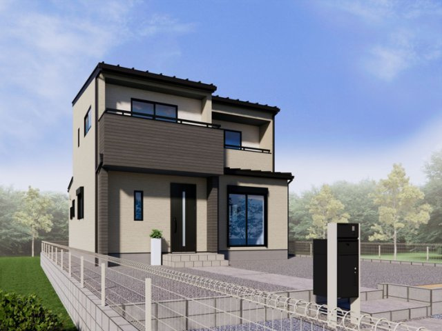 【外観パース】 | 川島町紫竹　新築戸建　全22棟　13号棟 | 13号棟