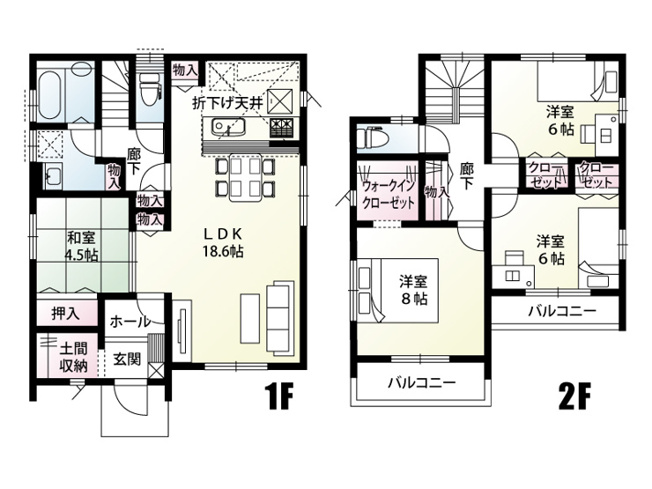 【間取り】 | 川島町紫竹　新築戸建　全22棟　13号棟