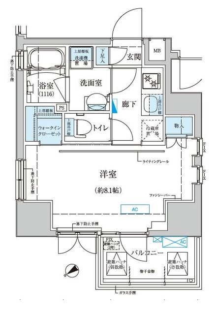 ベルシード門前仲町の間取り