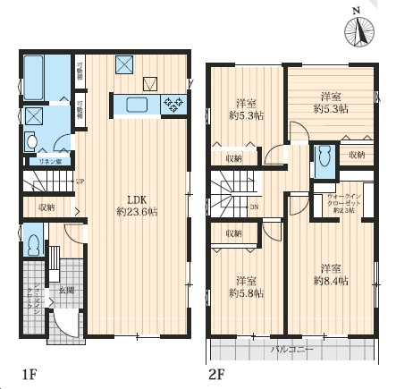 【参考プラン】 | 練馬区富士見台１丁目　売地 | LDK約23帖が、日常のくつろぎをワンランク上へ引き上げます